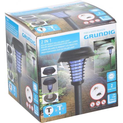 Grundig 12217 - LED Solarna lampa i lapač insekata LED/1xAA 600 mAh