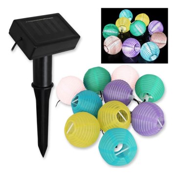 Grundig 14106 - LED solarni lanac 2,4m 10xLED/1,2V 600 mAh