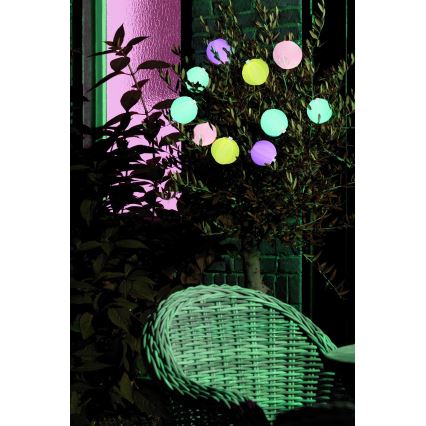 Grundig 14106 - LED solarni lanac 2,4m 10xLED/1,2V 600 mAh