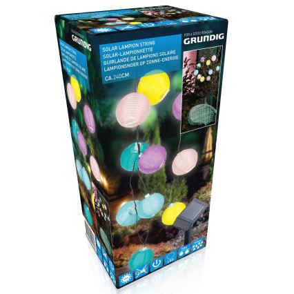 Grundig 14106 - LED solarni lanac 2,4m 10xLED/1,2V 600 mAh