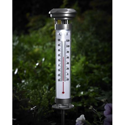 Grundig 89640 - LED solarna lampa sa termometrom LED/1,2V 600 mAh IP44