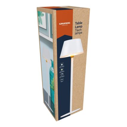 Grundig - Dodirna LED stona lampa LED/5V 1200 mAh