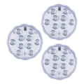 Grundig - komplet 3x RGBW LED prigušiva svetiljka LED/3W/3xAAA IP65 + daljinski upravljač