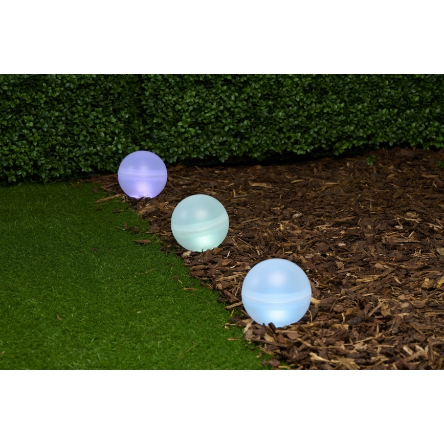 Grundig - Komplet od 5 LED RGBW solarnih svetiljki, LED/3,2V, 600 mAh, IP44