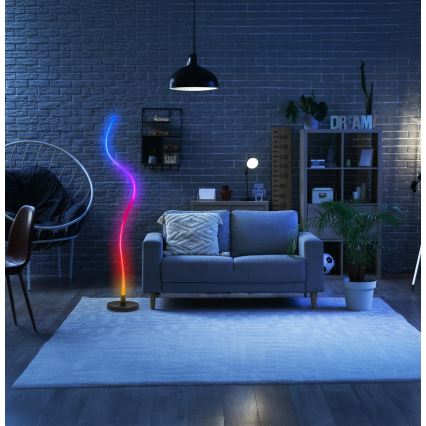 Grundig - LED RGB prigušiva podna lampa LED/5W/5V + daljinski upravljač