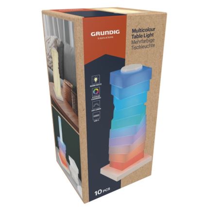 Grundig - LED RGB stona lampa sa dodirnim upravljanjem LED/4W/5V