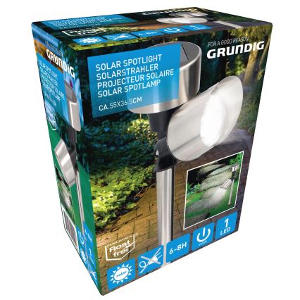 Grundig - LED Solarna lampa LED/1,2V 40 mAh