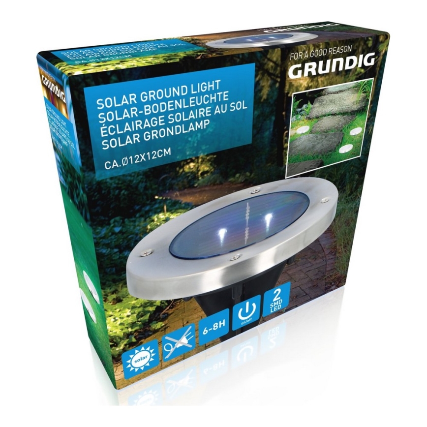 Grundig - LED solarna svetiljka 2xLED/1,2V 600 mAh
