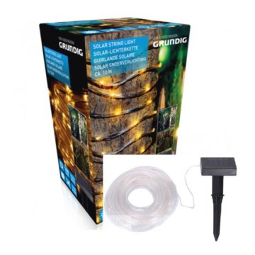 Grundig - LED solarni lanac 10m LED/1,2V 600mAh