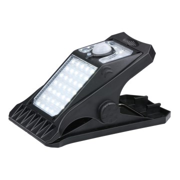 Grundig - LED solarno svetlo sa senzorom pokreta i sumraka CLIP-ON LED/9W/3,7V 1500 mAh IP44