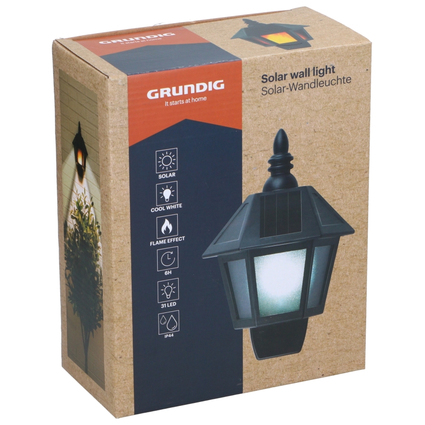Grundig - LED solarno zidno svetlo LED/1,2V 600 mAh IP44