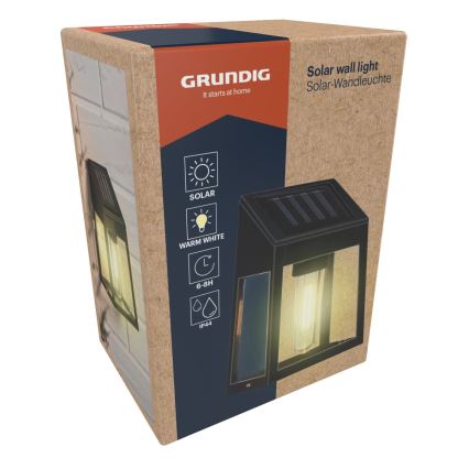 Grundig - LED solarno zidno svetlo LED/1,2V 600 mAh IP44