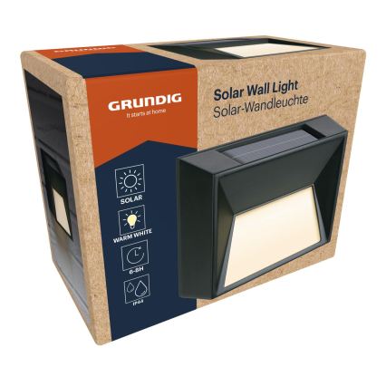 Grundig - LED solarno zidno svetlo LED/3,7V 500 mAh IP44
