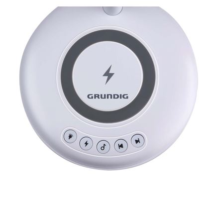 Grundig - LED stona lampa sa bežičnim punjenjem i zvučnikom 3u1 LED/15W/5V