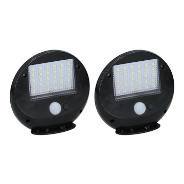 Grundig - SET od 2 LED solarnih zidnih svetala sa senzorom pokreta i sumraka LED/3,2V 600 mAh