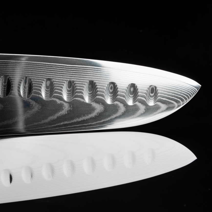 Gudaro - Damaščanski Santoku kuhinjski nož FENG 7,5, 67 slojeva čelika, dužine 18 cm
