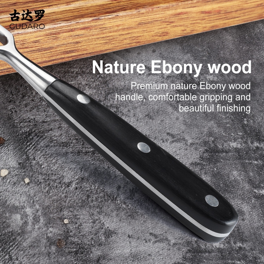Gudaro - Kuhinjska viljuška MIYABI crna/pakka