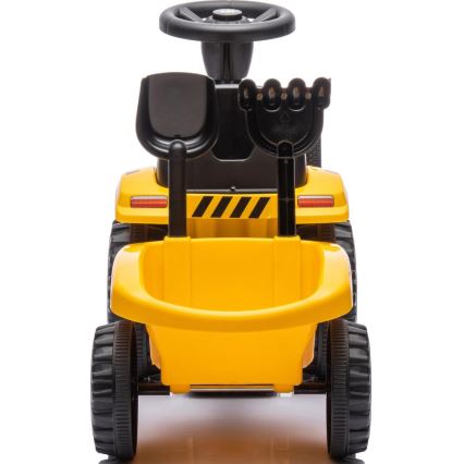 Guralica traktor CAT 2xAA žuta/crna