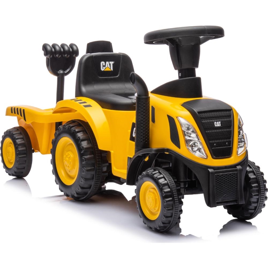 Guralica traktor CAT 2xAA žuta/crna