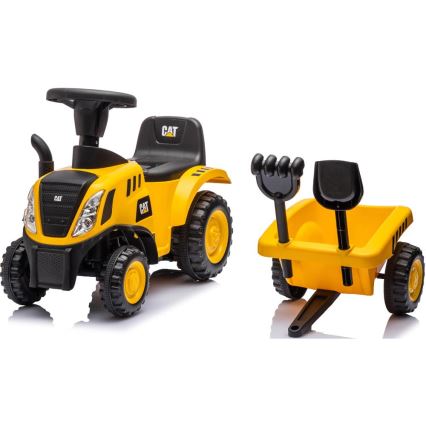 Guralica traktor CAT 2xAA žuta/crna