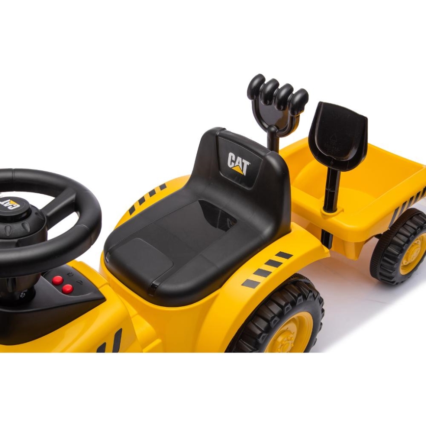 Guralica traktor CAT 2xAA žuta/crna