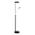 Halo Design 716067 - LED podna lampa VEGAS, prigušiva, LED/20W/230V + LED/5W, crna/sjajni hrom