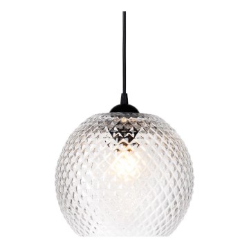 Halo Design 718436 - Luster na sajli NOBB 1xE27/40W/230V prečnik 22 cm proziran