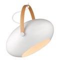 Halo Design 734375 - Luster na sajli DC 1xE27/40W/230V prečnik 40 cm bela/hrast