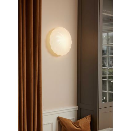 Halo Design 739547 - Zidno svetlo TWIST 3xG9/28W/230V prečnik 35 cm bela/mesing