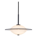 Halo Design 743582 - Luster na sajli ORBIT 1xG9/7W/230V prečnik 24 cm bela/crna/dimna siva