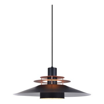 Halo Design 744503 - Luster na sajli RIVOLI 1xE27/40W/230V prečnik 50 cm crna/bakrena