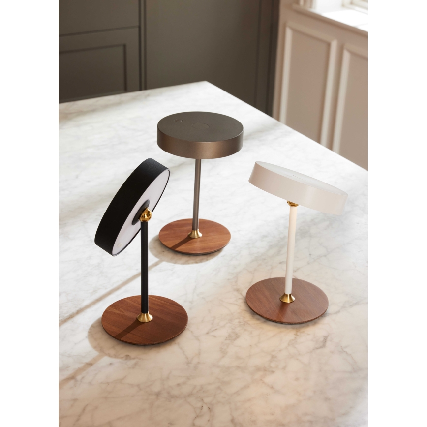 Halo Design 745777 - LED prigušiva punjiva stolna lampa ON THE MOVE LED/2,5W/4000 mAh crna/drvo