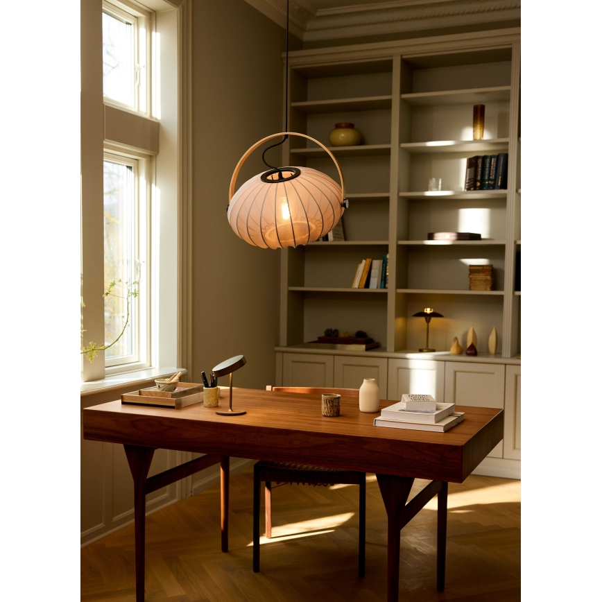 Halo Design 746354 - Luster na sajli DC 1xE27/40W/230V prečnik 40 cm siva/hrast