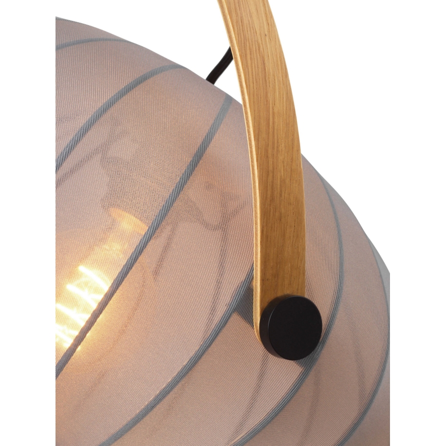 Halo Design 746354 - Luster na sajli DC 1xE27/40W/230V prečnik 40 cm siva/hrast