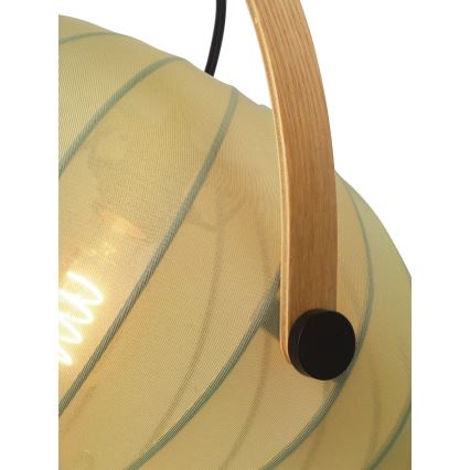 Halo Design 746361 - Luster na sajli DC, 1xE27/40W/230V, prečnik 40 cm, zelena/hrast