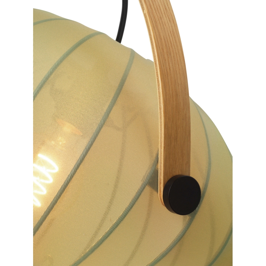 Halo Design 746361 - Luster na sajli DC, 1xE27/40W/230V, prečnik 40 cm, zelena/hrast