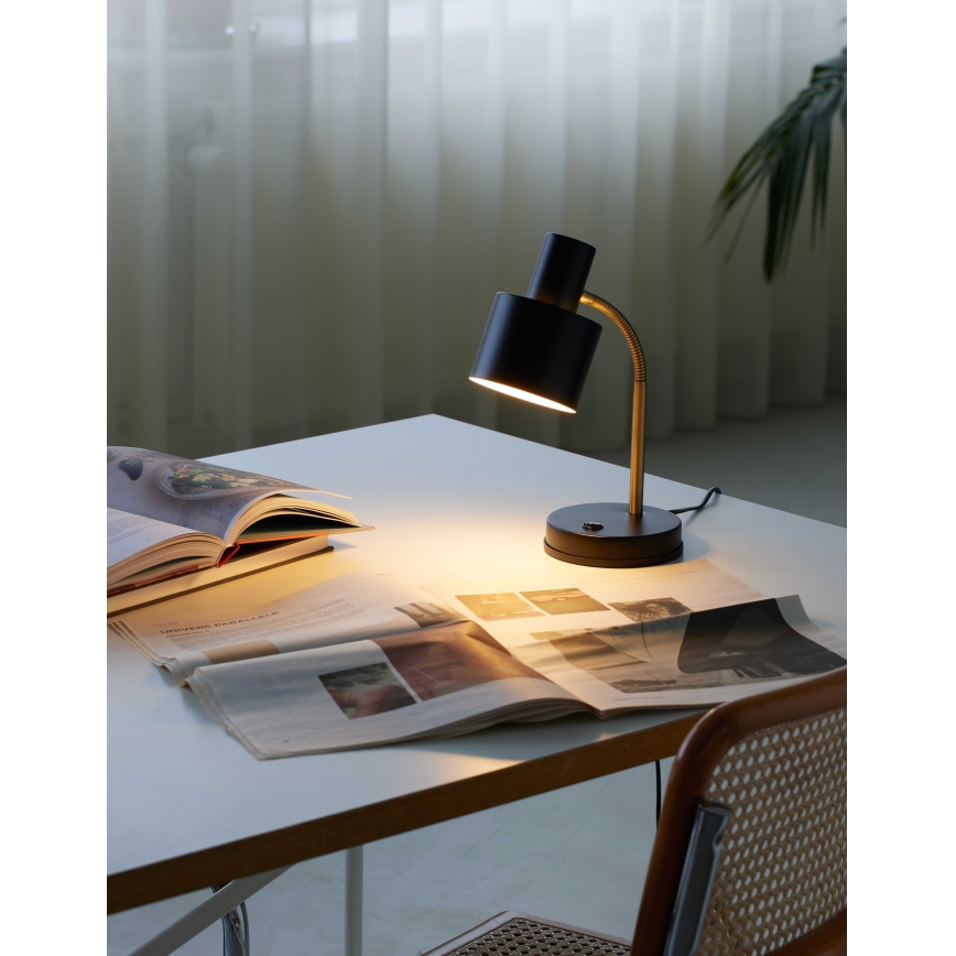 Halo Design 746927 - Stona lampa VOGUE 1xE27/40W/230V crna/mesing