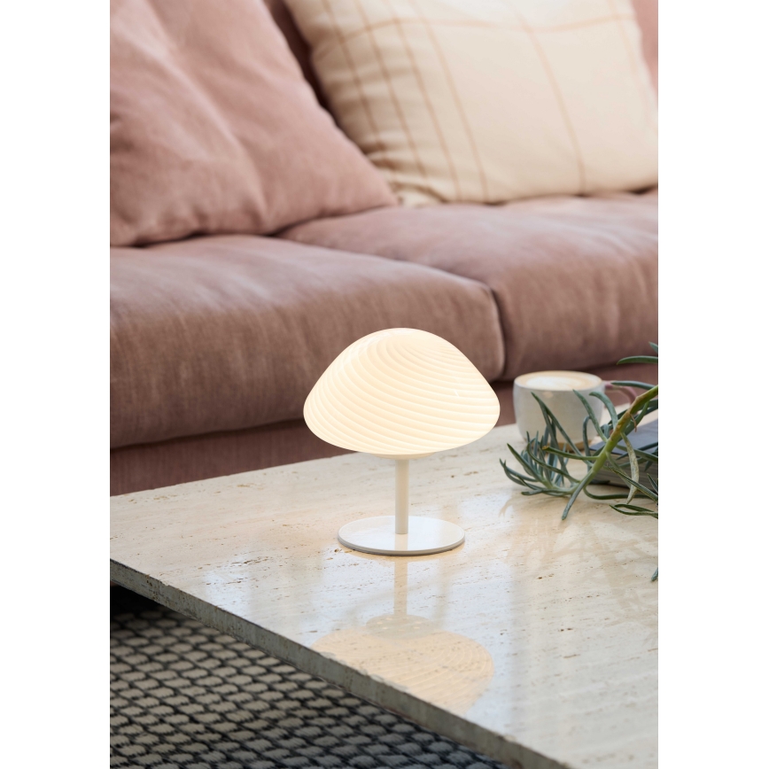 Halo Design 746996 - Stona lampa CANDY MINI MUSH 1xG9/25W/230V, prečnik 17 cm, bela