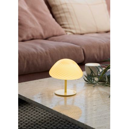 Halo Design 747016 - Stona lampa CANDY MINI MUSH 1xG9/25W/230V, prečnik 17 cm, bež