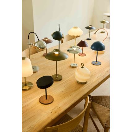 Halo Design 747603 - LED prigušiva punjiva stona lampa MOON LIGHT LED/2,7W/2600 mAh plava