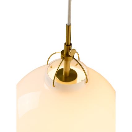 Halo Design 747924 - Luster na sajli TOSCANA 1xG9/28W/230V Ø 18 cm krem/mesing