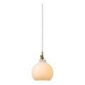 Halo Design 747924 - Luster na sajli TOSCANA 1xG9/28W/230V Ø 18 cm krem/mesing