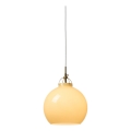 Halo Design 748006 - Luster na sajli TOSCANA 1xE27/40W/230V prečnik 27 cm bež/mesing