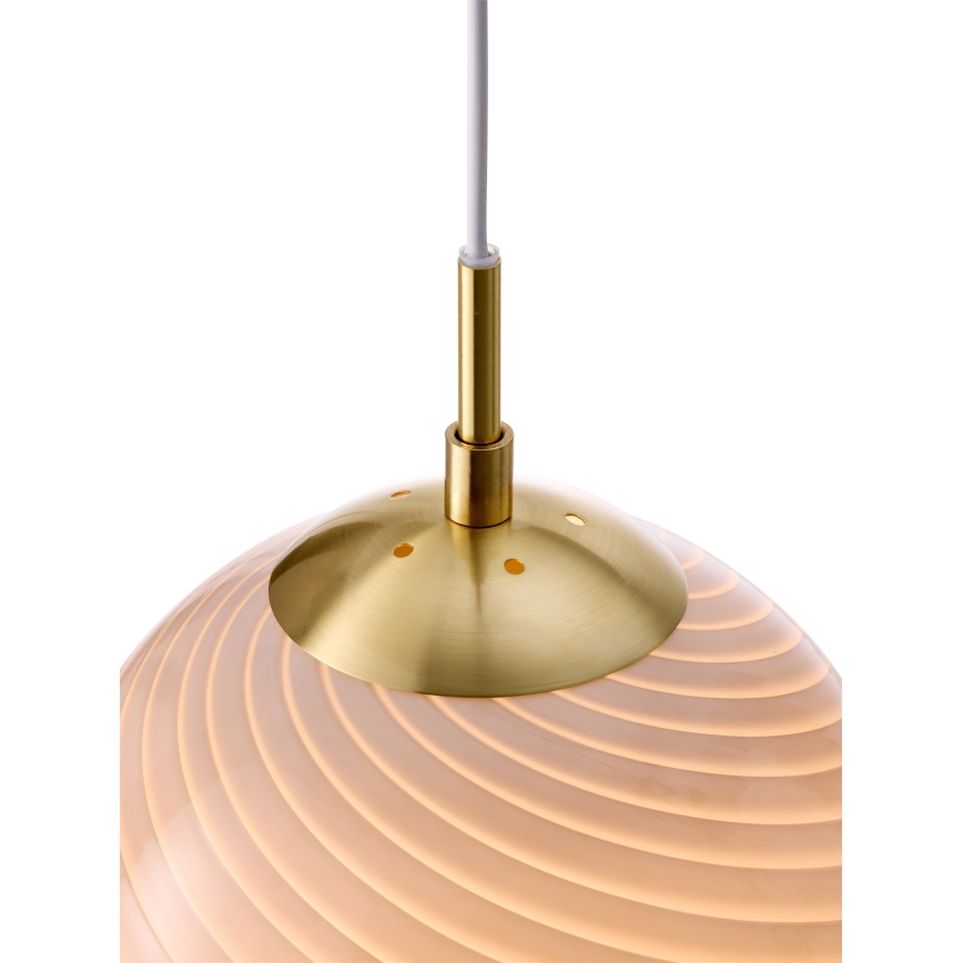 Halo Design 748358 - Luster na sajli CANDY 1xE27/25W/230V Ø 20 cm siva/mesing
