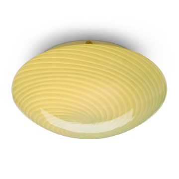 Halo Design 748747 - Plafonsko svetlo CANDY 1xE27/40W/230V, prečnik 30 cm, zeleno/mesing