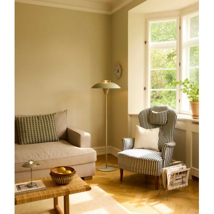 Halo Design 748990 - Stojeća lampa STEPP 1xE27/28W/230V bež/mesing