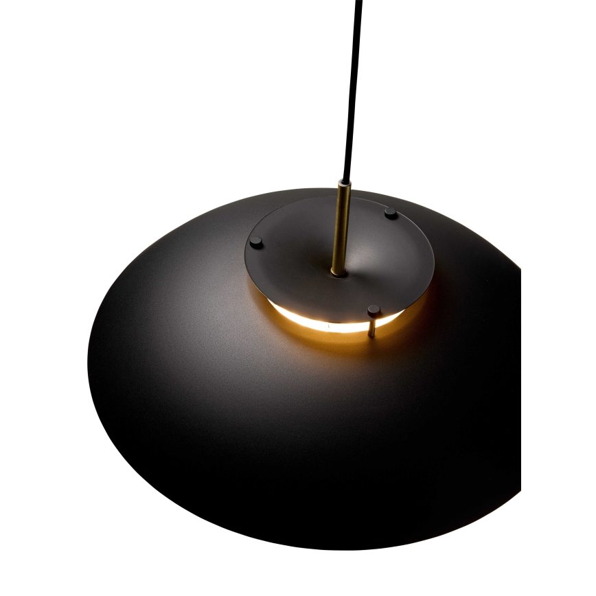 Halo Design 749102 - prigušiva LED luster na sajli STEPP LED/24W/230V Ø 46 cm crna/mesing