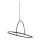 Halo Design 749546 - LED prigušiva luster na sajli TILT LED/40W/230V prečnik 60 cm crna