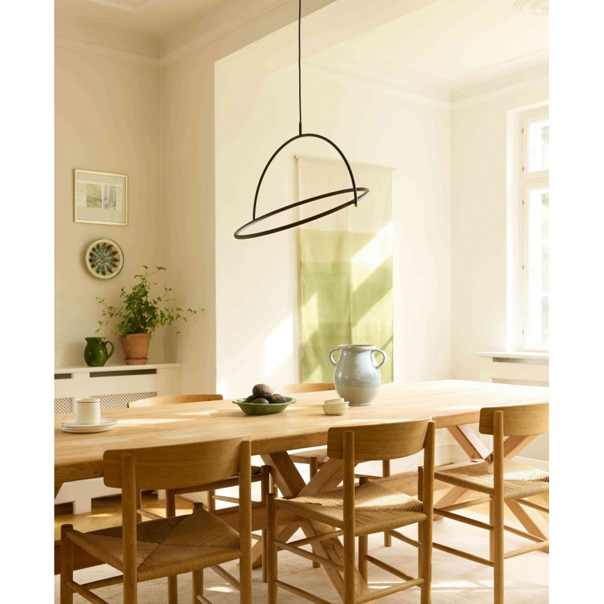 Halo Design 749546 - LED prigušiva luster na sajli TILT LED/40W/230V prečnik 60 cm crna