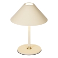 Halo Design 800773 - LED prigušiva spoljašnja punjiva stona lampa HYGGE LED/3W/4000 mAh IP54 krem